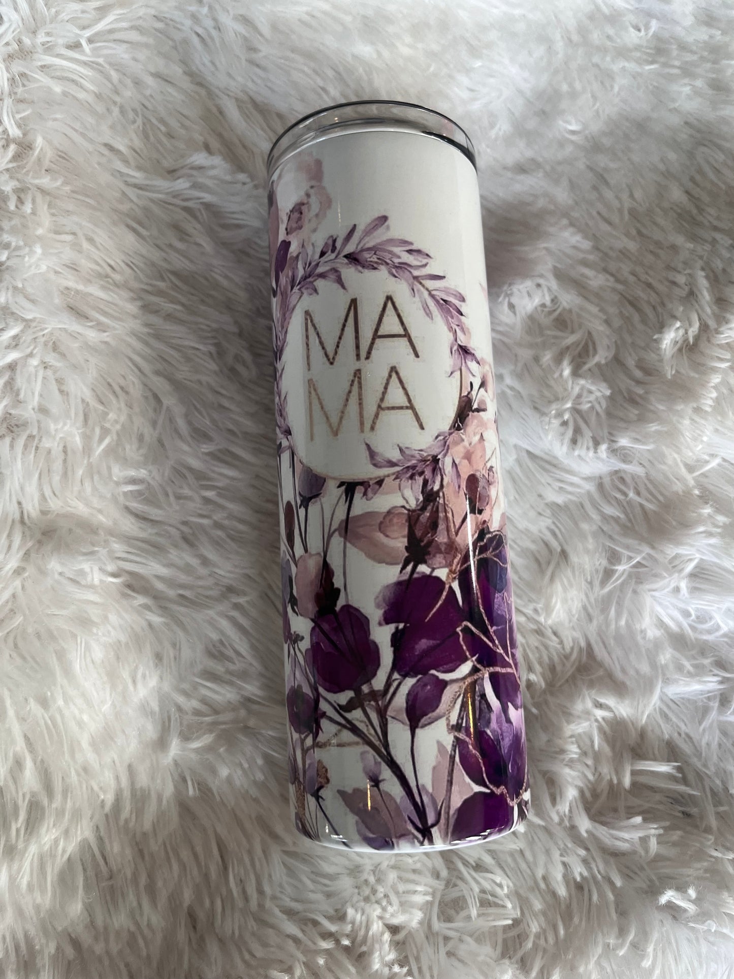 Purple floral momma