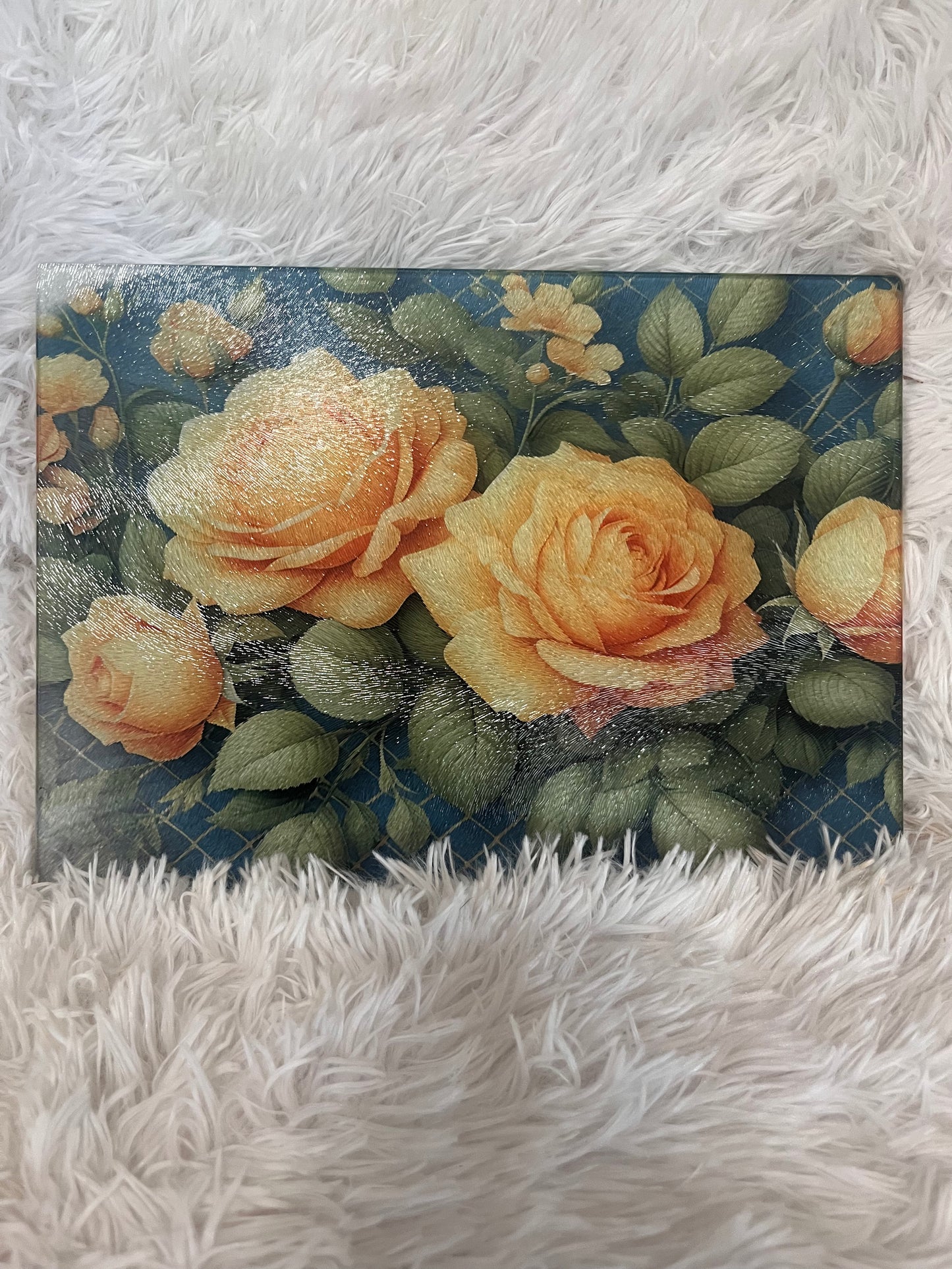 Yellow Roses Cutting Board