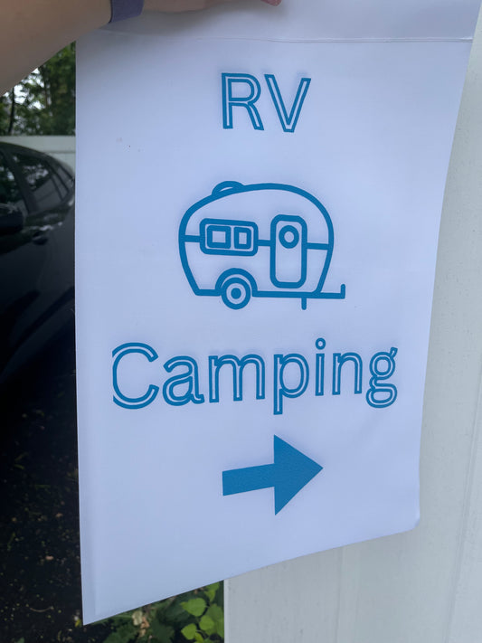 Rv Camping Yard Sign